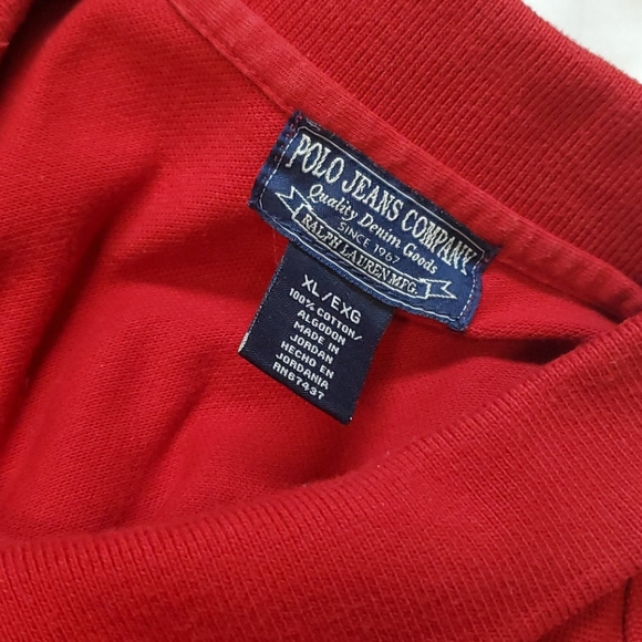 Vintage Polo br Ralph Lauren - Red -Xl - Picture 3 of 3